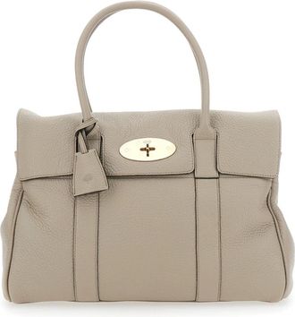 Mulberry Beige Bayswater Heavy Grain Tas - Dames - Handtassen - Beige - ONE Size - Leer - Tassen