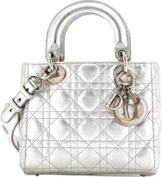 Dior My Lady Dior Bag Cannage Quilted Leather satchel - Zilver