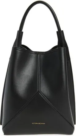 Victoria Beckham Victoria Leather Bucket Bag in Black at Nordstrom