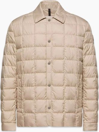 Moncler Mens Castellana Shirt Jacket Beige - Cream - Size: Regular/44