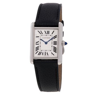Cartier Tank Quartz Silver Dial Unisex Watch WSTA0138