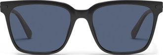 Quay Recap 56mm Polarized Square Sunglasses in Black/navy Polarized at Nordstrom