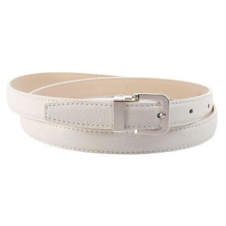Anthoni Crown Lederg&uuml;rtel ANTHONI CROWN, Damen, Gr. 100, weiss (wei&szlig;), Leder, unifarben, G&uuml;rtel Lederg&uuml;rtel, in schmaler Form, in vielen Farben