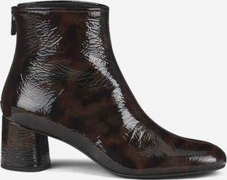 AGL Olga Patent Leather Ankle Boot with Heel in Leaden at Nordstrom, Size 41.5