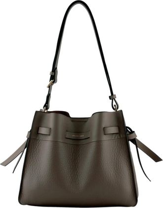 Pourchet Blossom Schoudertas - Dames - Schoudertassen - Bruin - ONE Size - Leer - Tassen