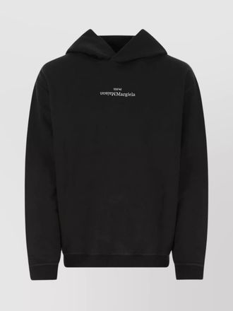 Maison Margiela cotton oversized logo hoodie