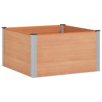 vidaXL Arriate Elevado Marr&oacute;n 100 X 100 X 54 Cm Vidaxl