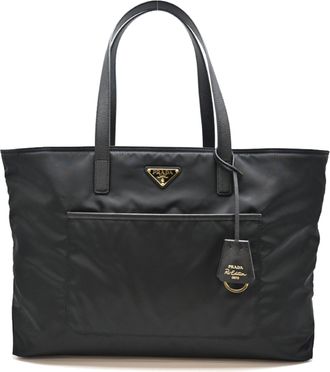 Prada Black Nero Nylon Tote Bag (Pre-Owned)