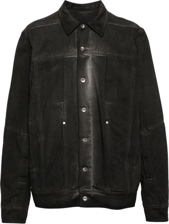 Rick Owens Lido Worker denim jacket - men - Cotton/Polyester - 48 - Black