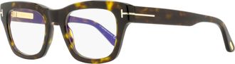 Tom Ford Unisex Blue Block Signature Eyeglasses TF6036-B 052 Dark Havana 52mm