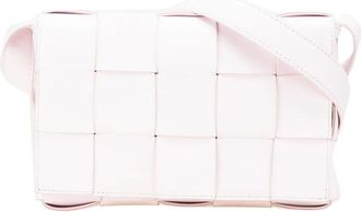 Bottega Veneta Pre-owned The Pouch Intrecciato Schoudertas - Dames - Vintage Schoudertas - Roze - ONE Size - Leer - Vintage