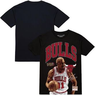 Mitchell & Ness Mens Mitchell & Ness Dennis Rodman Black Chicago Bulls Hardwood Classics Player Arch T-Shirt at Nordstrom, Size Medium