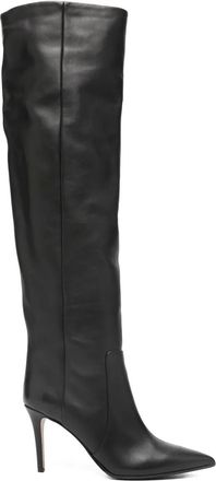 Fabio Rusconi Stivali al ginocchio a punta 90mm - Nero