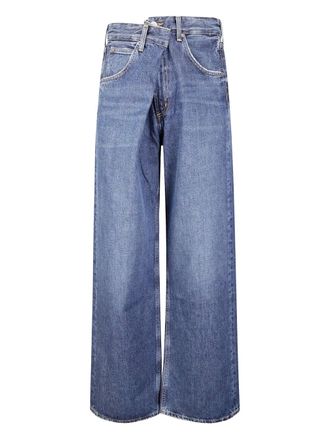 A Gold E Vana five-pocket jeans - women - Regenerative Cotton - 26 - Blue