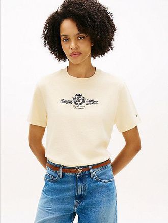 Tommy Hilfiger Crest Logo Embroidery Relaxed T-Shirt