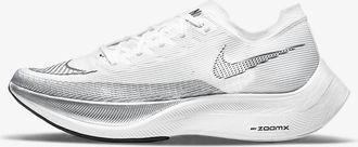 Nike Womens Zoomx Vaporfly 2 Shoes In White/black Metalic Silver