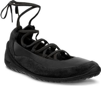 Ecco Biom Lite Ballerina Sneaker in Black/Black at Nordstrom, Size 10-10.5Us