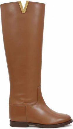 Via Roma 15 Santa Monica Boot - Dames - Hoge Laarzen - Bruin - 36 EU - Leer - Schoenen