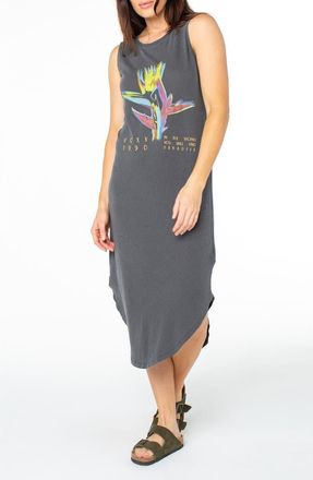 Roxy Tropicool Paradise Wildflower Tank in Phantom Tropicool Paradise at Nordstrom, Size Small