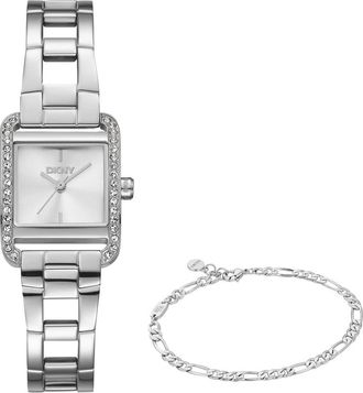 DKNY L 143 Bracelet Watch & Bracelet Set in Silver at Nordstrom