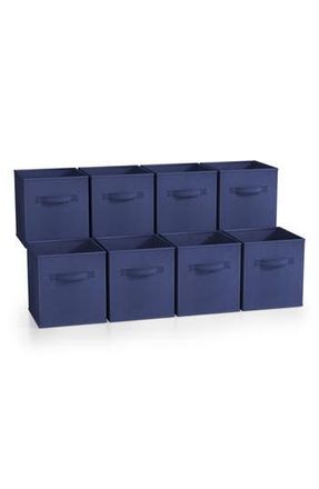 Sorbus 8-Pack Collapsible Storage Cubes in Navy Blue at Nordstrom Rack
