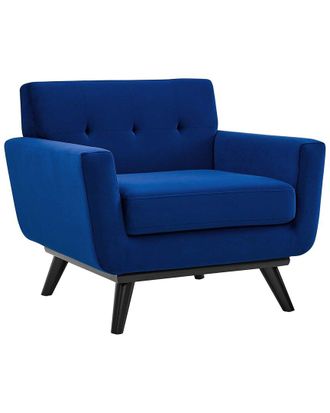 ModWay Engage Performance Navy Velvet Armchair