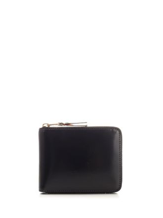 Comme Des Garçons Black Leather Wallet Wallets Oro-Donna