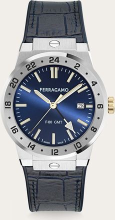 Ferragamo Men F-80 Classic GMT watch Blue