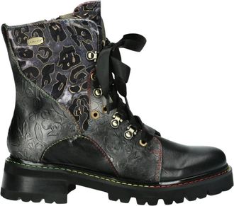 Laura Vita Kleo 16 Veterlaarzen - Dames - Schoenen - Zwart - Maat: 36 EU Leer