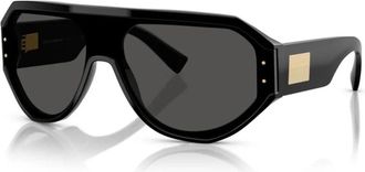 Dolce & Gabbana Zwarte zonnebril Dg 4481 model - unisex - Zonnebrillen - Zwart - 47 MM - Accessoires