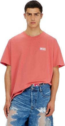 Diesel T-shirt with transparent back logo - T-Shirts - Unisex - Red
