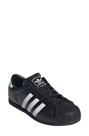 adidas Superstar Lo Pro Sneaker in Core Black/white/gold at Nordstrom, Size 10.5