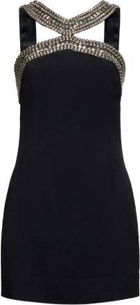 John Richmond Korte jurk met juweeldetails - Dames - Korte kleedjes - Zwart - L - Kleedjes