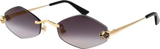 Cartier Panth&egrave;re Zonnebril - unisex - Accessoires - Geel - Maat: 55 MM