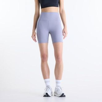 New Balance Donna NB Harmony High Rise Short 6 in Grigio, Maglia di Poliestere, Taglia XS
