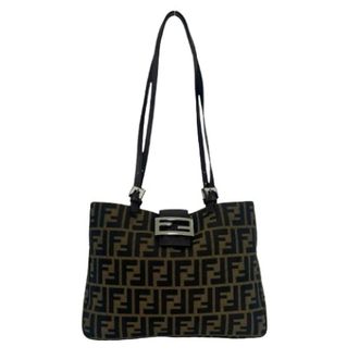 Fendi Pre-owned Shoulder Bags, female, Multicolor, Size: ONE SIZE Pre-owned Vintage Canvas Shoulder Bag