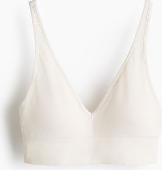 H&M Gepolsterter Soft-BH Seamless - Cremefarben