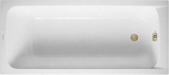 Duravit Ba&ntilde;era Recta 150 X 75 Duravit D-code Acr&iacute;lico + Desag&uuml;e Dorado