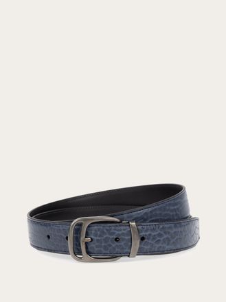 Ferragamo Men Reversible and adjustable belt Blue