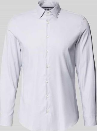 Jake*s Slim Fit Business-Hemd mit Kentkragen in Silber, Gr&ouml;&szlig;e 37/38