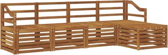 vidaXL Conjunto De Sof&aacute;s De Exterior 5 Uds. Natural Vidaxl