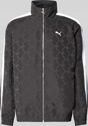Puma Trainingsjacke mit Rei&szlig;verschluss und Logo in Black, Gr&ouml;&szlig;e XXL
