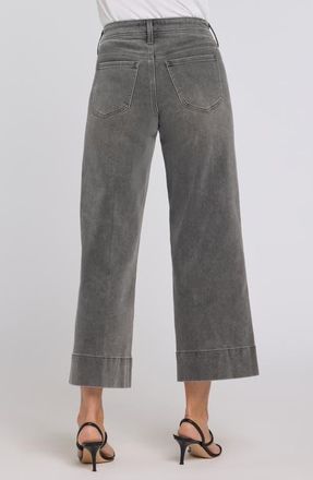 NYDJ Teresa Seamed Ankle Wide Leg Jeans in Dusty Ash at Nordstrom, Size 14
