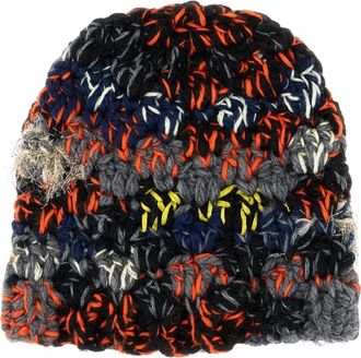 Exquisite J Handgemaakte wollen muts - Dames - Hoeden - Veelkleurig - ONE Size - Wol - Accessoires