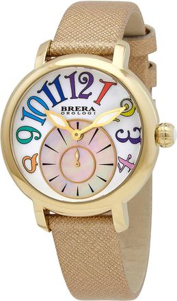 Brera Orologi Valentina Modern Quartz Ladies Watch BRVAMO3803-YGD-SAF
