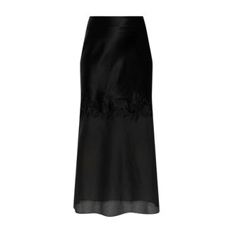 By Malene Birger Rokken, Dames, Zwart, L, Polyester, Angelina Maxi Rok