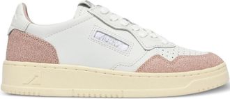 Autry Pink Medialist Leather Sneakers