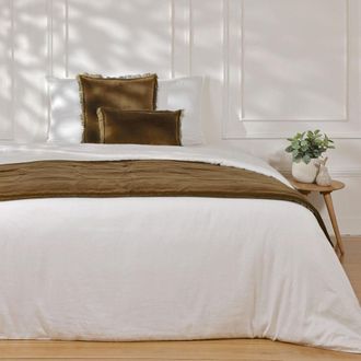 Febronie Edred&oacute;n algod&oacute;n marr&oacute;n roble 90x200