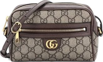 Gucci Ophidia Shoulder Bag NM GG Coated Canvas Mini crossbody bag - Marrone