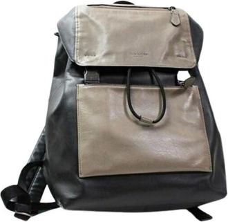 Coach Pre-owned Backpacks, unisex, Black, Size: ONE SIZE Pre-owned Leather Backpack